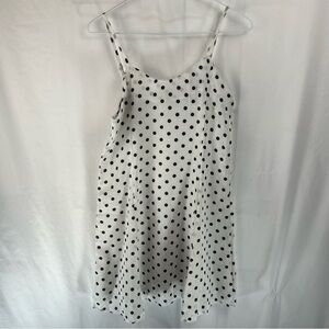 Opps Girl - Small - Women's Dress - NWT - White with Black Polka Dots